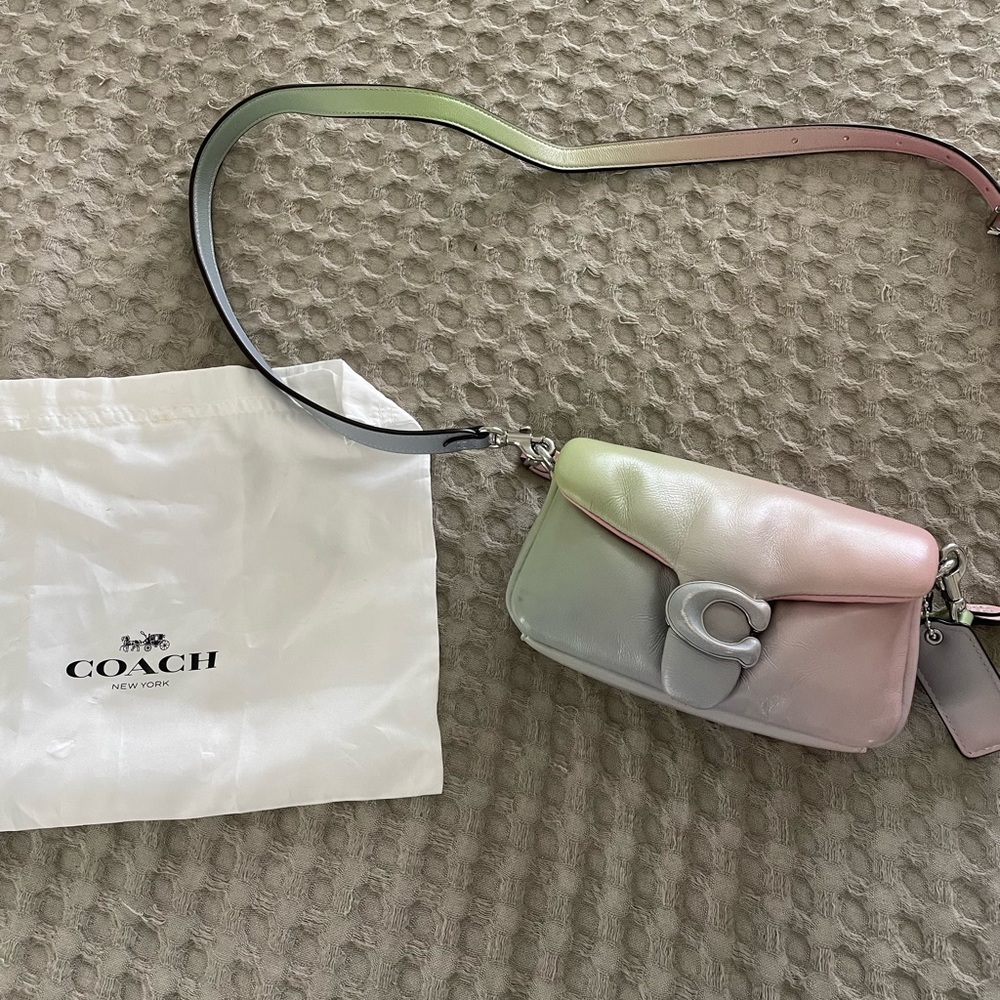 Coach tabby leather handbag